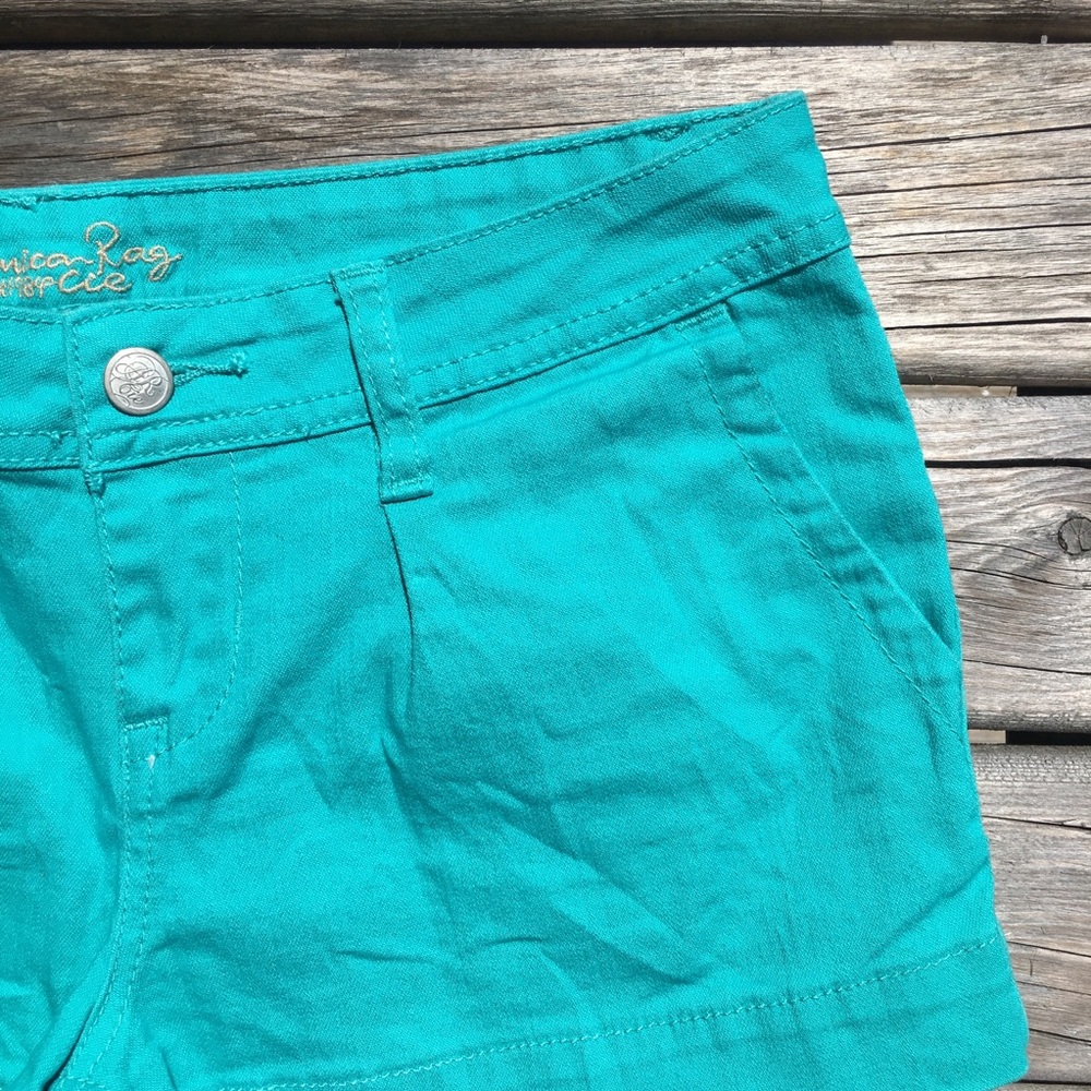 American Rag Aqua Jean Shorts - Picture 2 of 5
